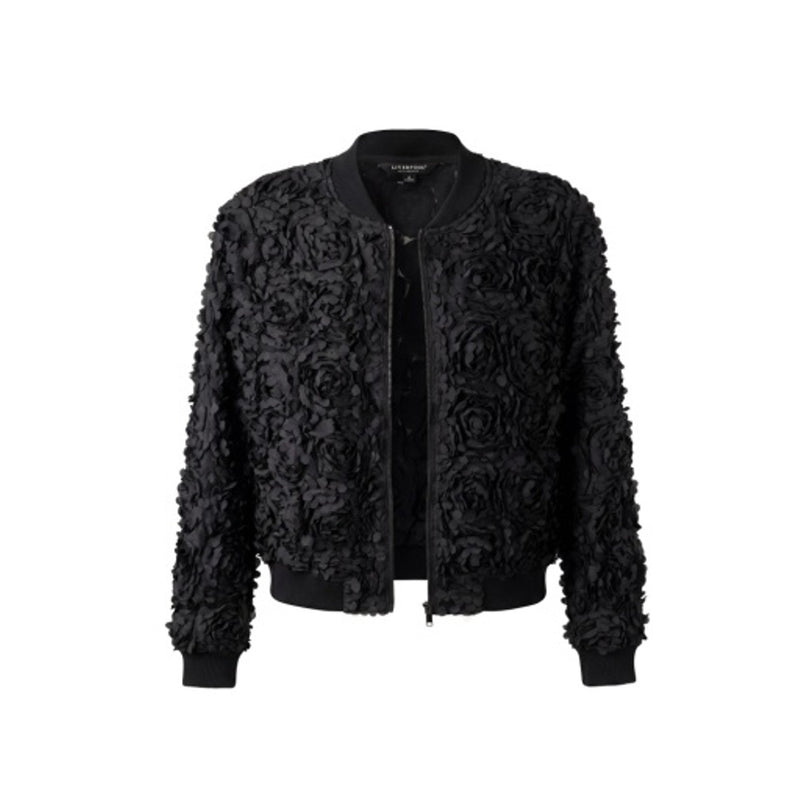 Liverpool Los Angeles - Womens Long Slv Full Zip Woven Bomber Jacket