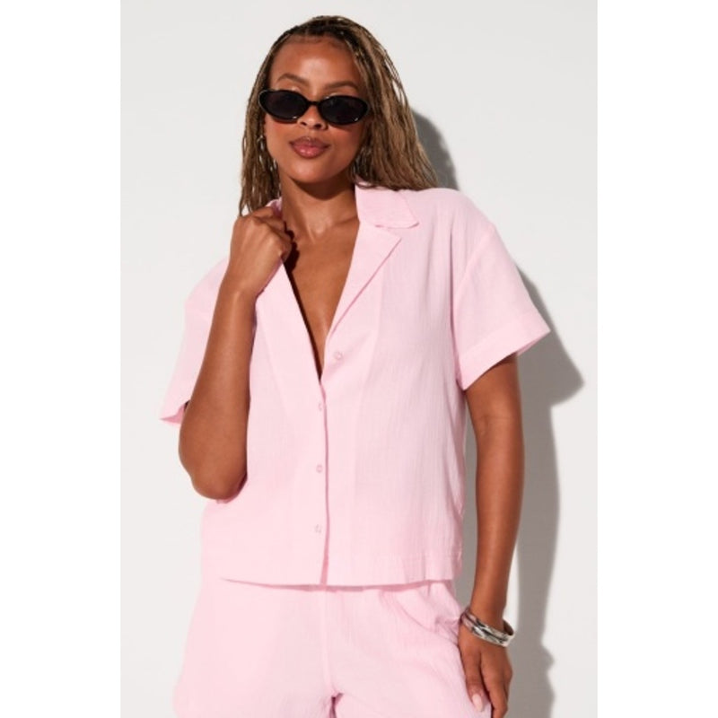 Fabletics - Womens Cotton Voile Resort Shirt