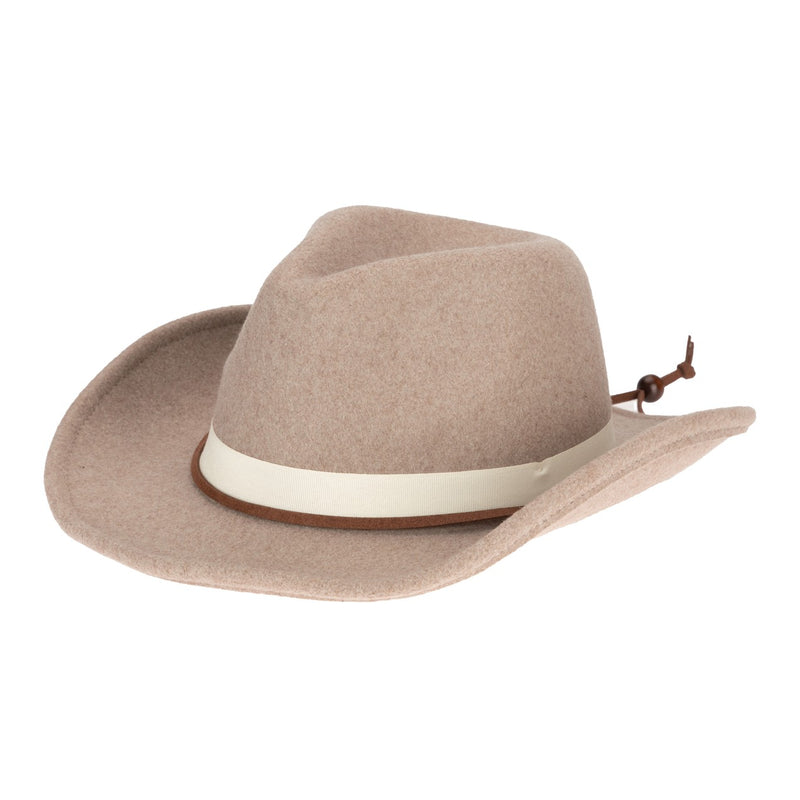 San Diego Hat Company - Faux Felt Cowboy with Chin Cord