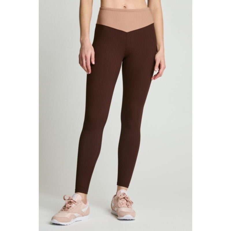 Year of Ours - Womens Ribbed Two Tone Dip Legging