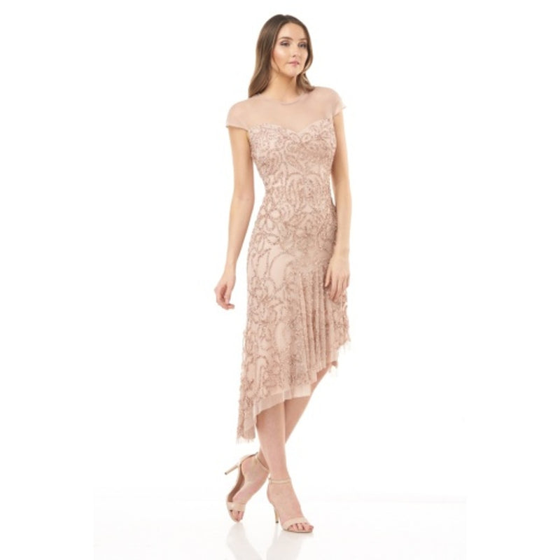 JS Collections - Womens Ss Illusion Flower Dress