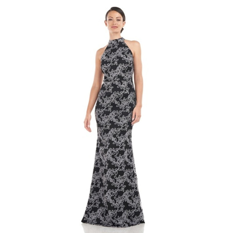 JS Collections - Womens Alexandra Halter Mermaid Gown