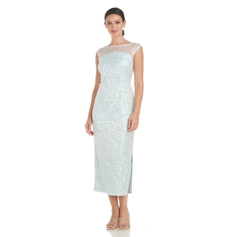 JS Collections - Womens Claire Tea Length Dress