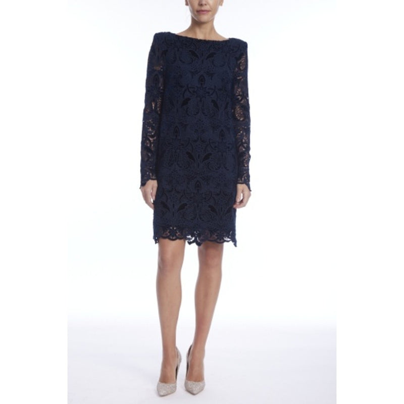 Badgley Mischka - Womens Velv Lace Chemise