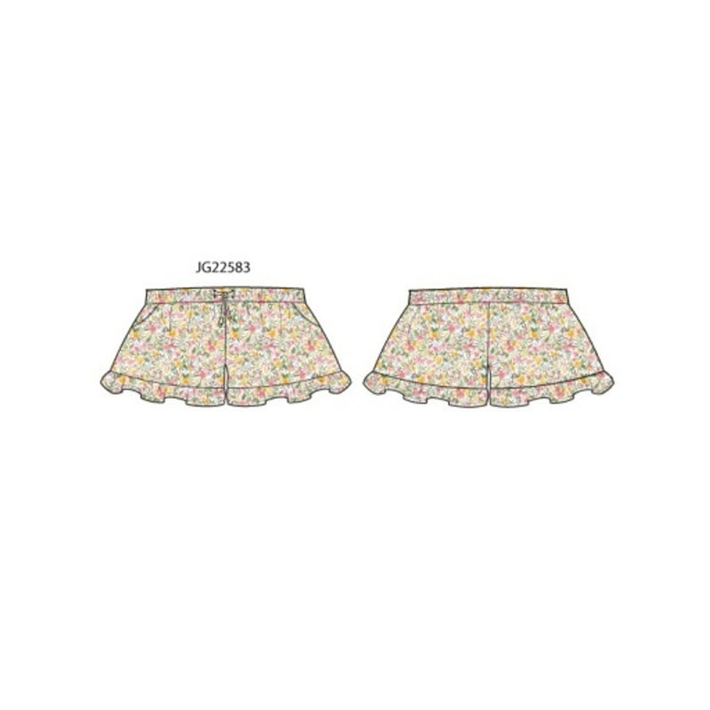 Janie and Jack - Girls with X Multi Ditsy Flowy Short Sm1