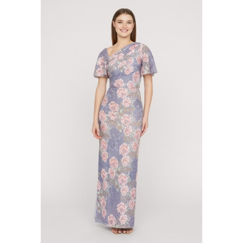 JS Collections - Womens Kairi Flutter Sleeve Gown