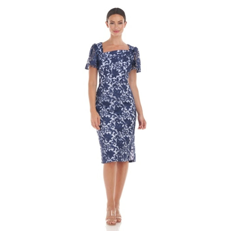 JS Collections - Womens Ellie Flutter Cocktail Dress