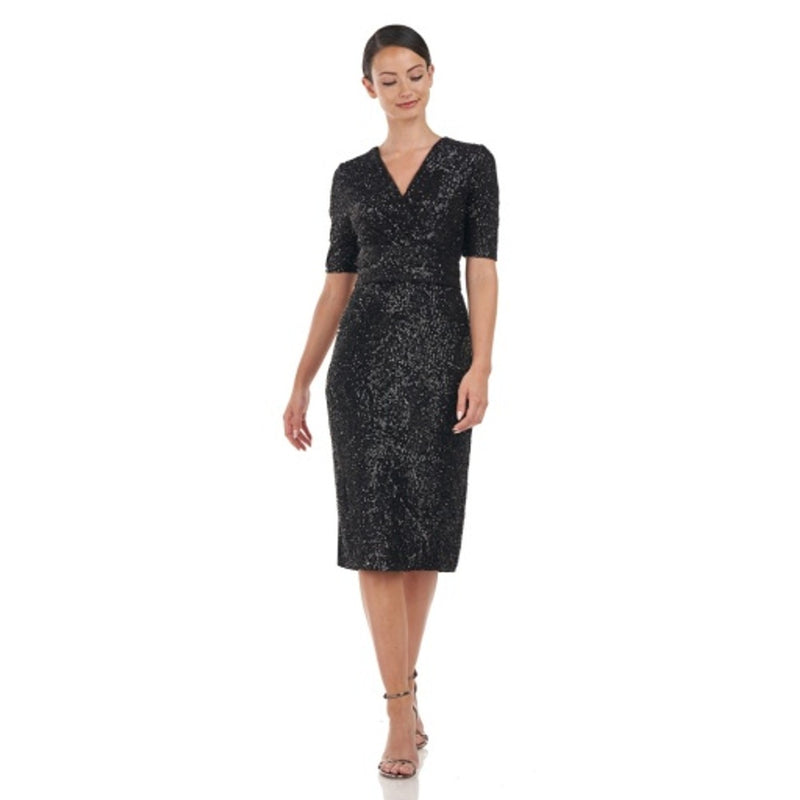 JS Collections - Womens Genesis Wrap Cocktail Dress