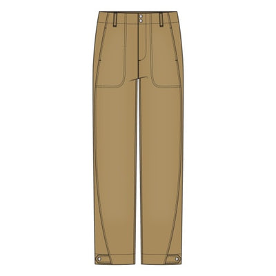 Liverpool Los Angeles - Womens Utility Crop with Tab Hem