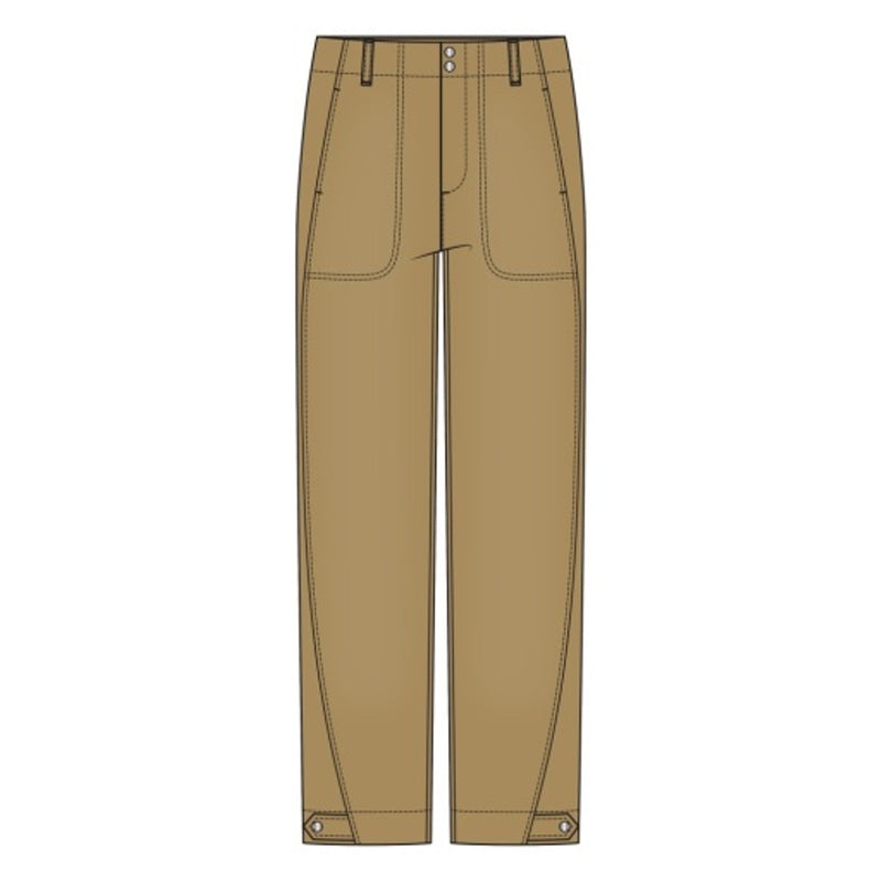 Liverpool Los Angeles - Womens Utility Crop with Tab Hem