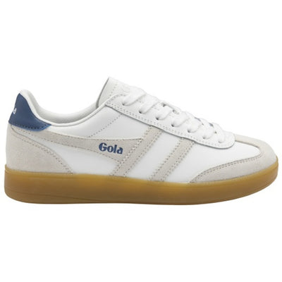 Gola - Womens Viper Leather Sneakers - White/White/Moonlight/Gum