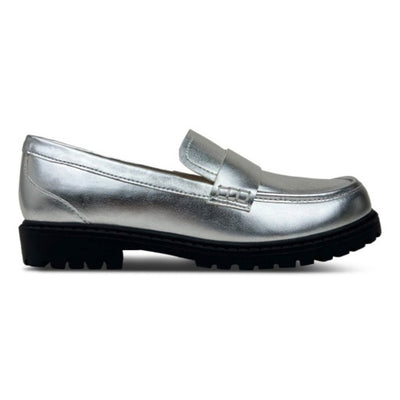 Yosi Samra - Kids Miss Lydia Loafer in Silver Kids