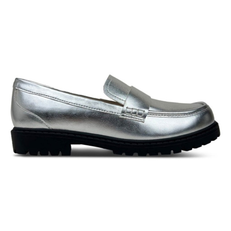 Yosi Samra - Kids Miss Lydia Loafer in Silver Kids