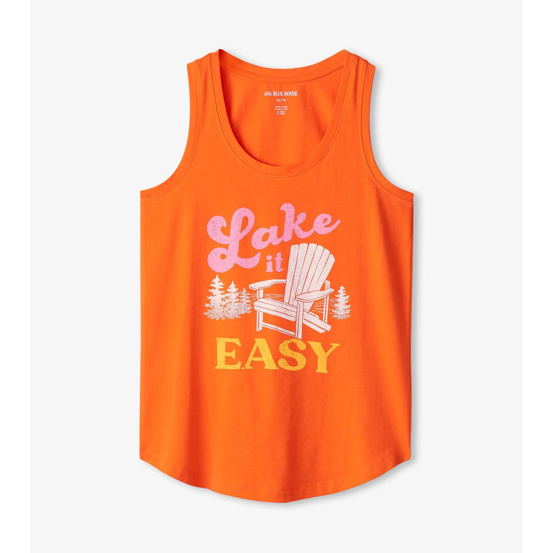 Little Blue House - Lake It Easy Womens Pajama Tank