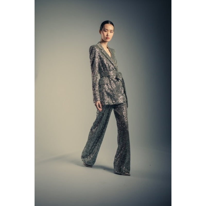 Badgley Mischka - Womens Wrap Belt Jacket