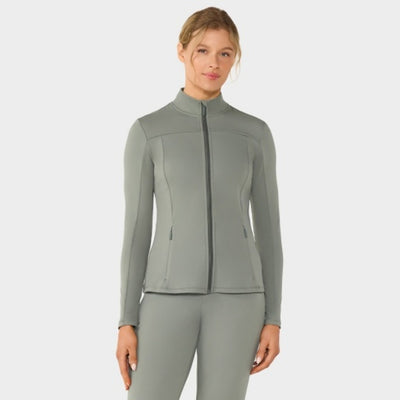Thirty Three Threads - Unisex Mock Neck Full Zip Jacket Leaf