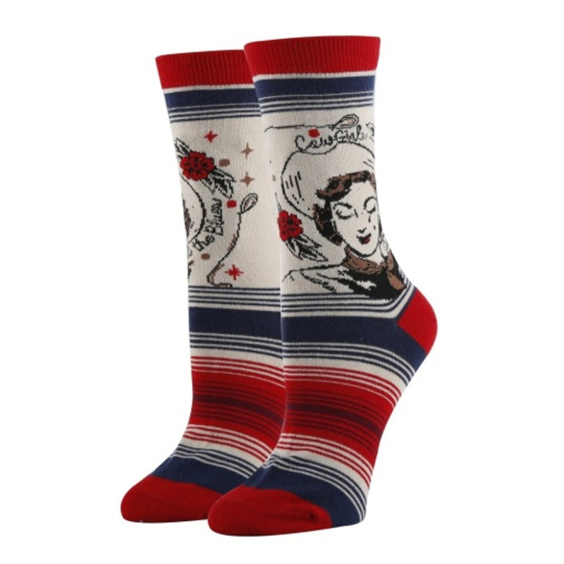 Oooh Yeah - Womens Crew Socks Cowboys Cry