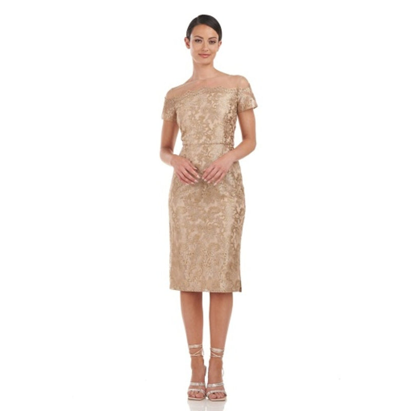 JS Collections - Womens Taylor Scallop Cocktail Dress