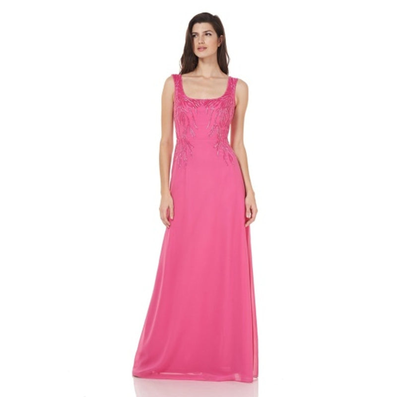 JS Collections - Womens Naomi Scoop Neck Gown