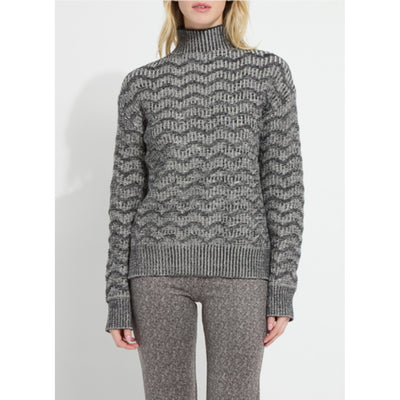 Lysse - Womens Scarlet Marble Texture Sweater