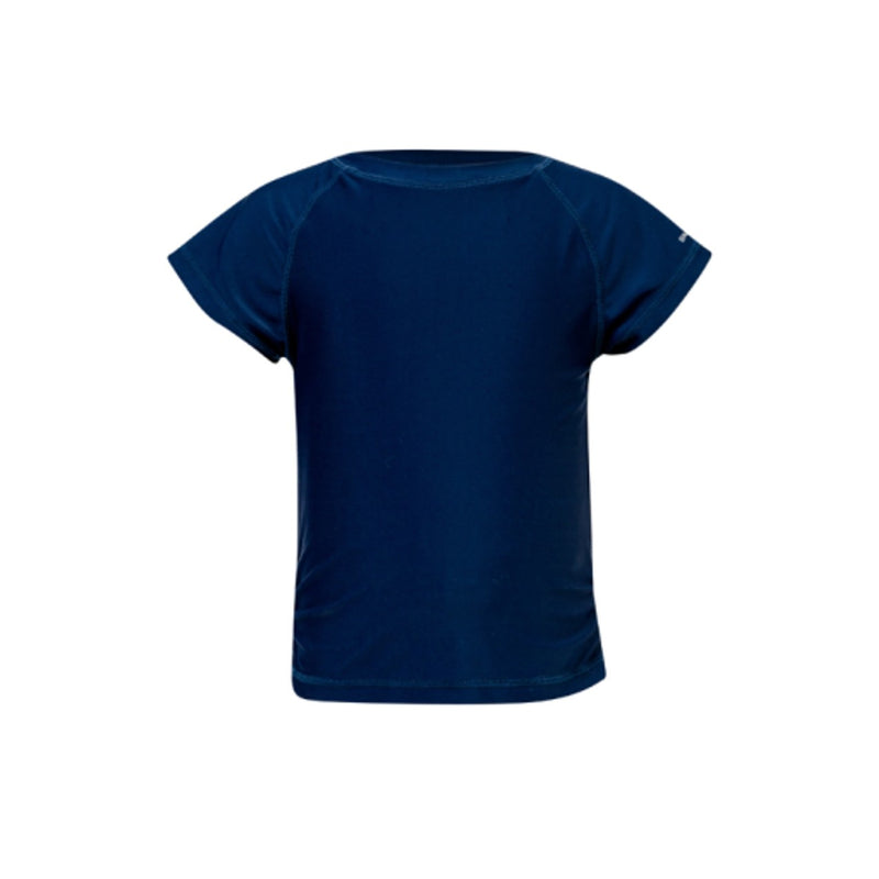 Snapper Rock - Girls Navy Short Sleeve Rash Top