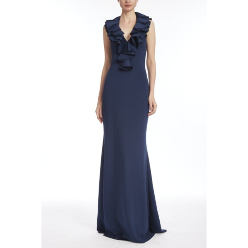 Badgley Mischka - Womens Ruffle Halter