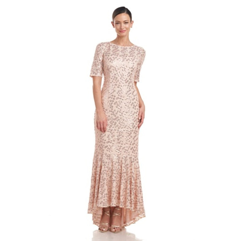 JS Collections - Womens Elliot Bateau Neck Gown