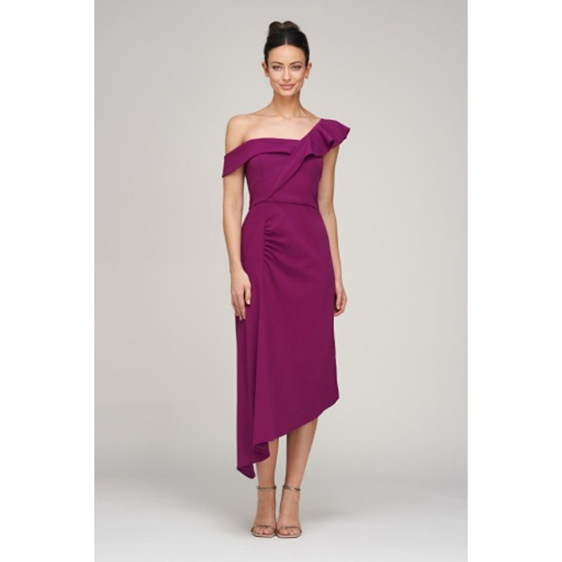 JS Collections - Womens Roxanne Crepe Cocktail Dress