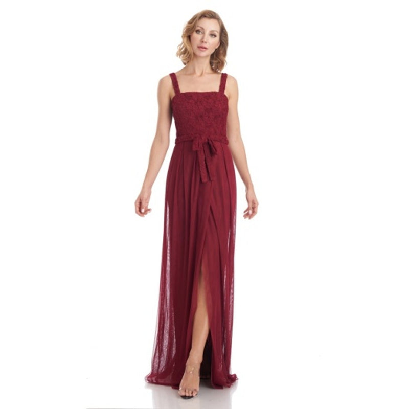JS Collections - Womens Ani Square Neck Gown