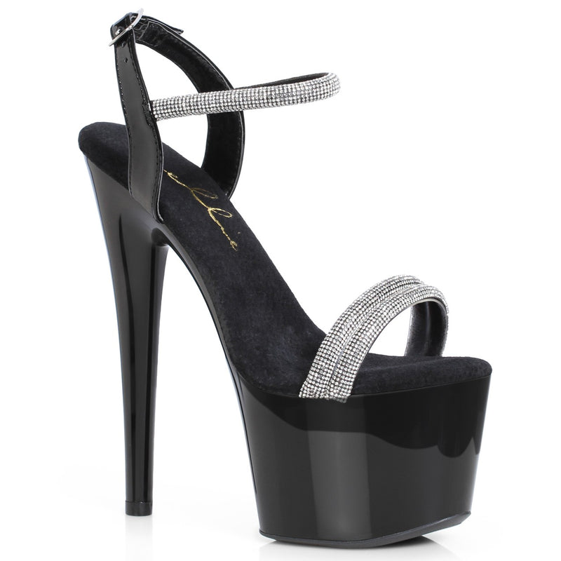 Ellie Shoes - 7" Stiletto with Rhinestone Straps