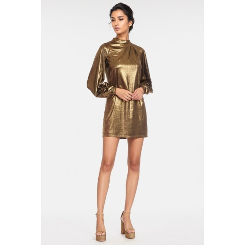 Badgley Mischka - Womens Nck Plt Shift Dress