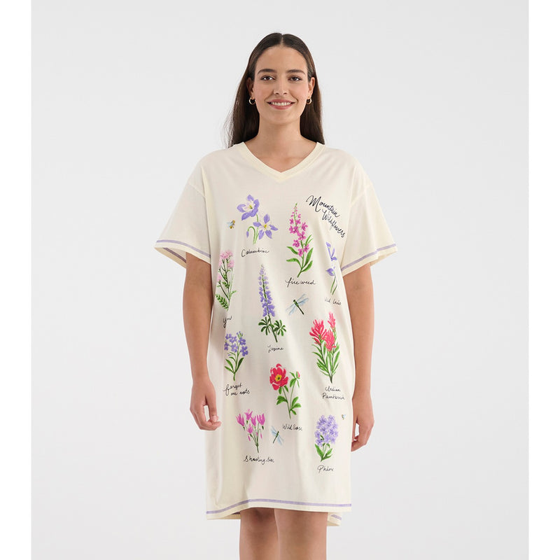 Little Blue House - Wildflowers Womens Sleepshirt