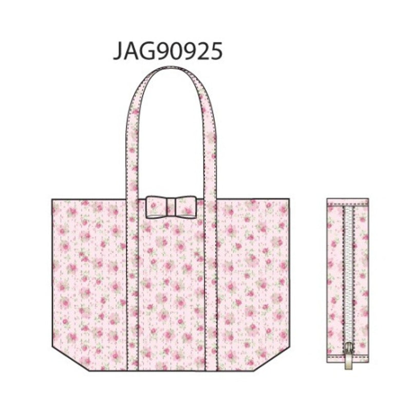 Janie and Jack - Kids G Flrl Quilted Tote Collab Pink