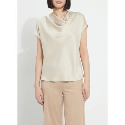 Lysse - Womens Yasmin Drape Neck Sleeveless Blouse
