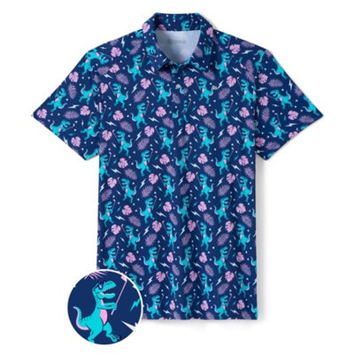 Tipsy Elves - Mens Tee Rex Golf Polo