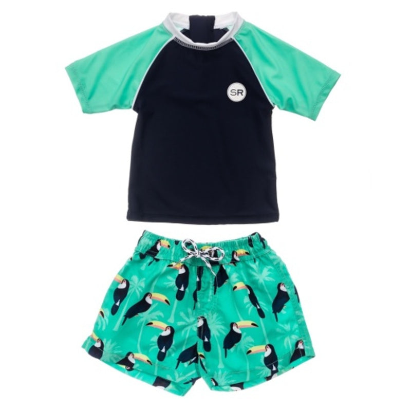 Snapper Rock - Baby Toucan Talk Baby Short Sleeve Set