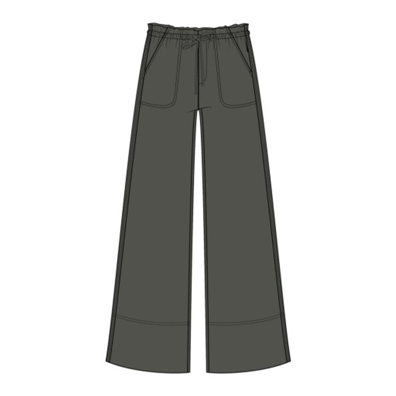 Liverpool Los Angeles - Womens Pull on Wide Leg Crop Trouser 24ins