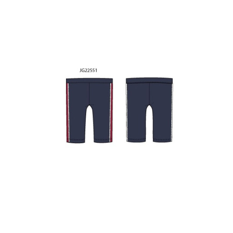 Janie and Jack - Girls K Nvy Ponte Strp Pant Sp Train