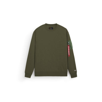 Alpha Industries - Mens Utility Pocket Crew Relaxed Fit Sweatshirt