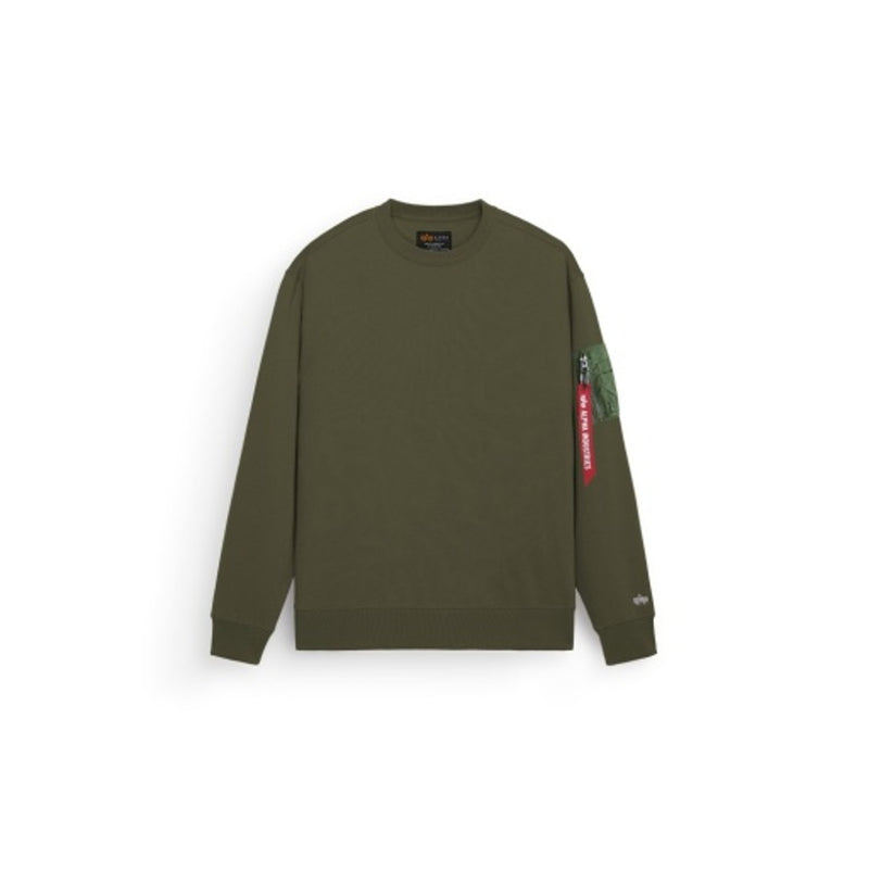 Alpha Industries - Mens Utility Pocket Crew Relaxed Fit Sweatshirt