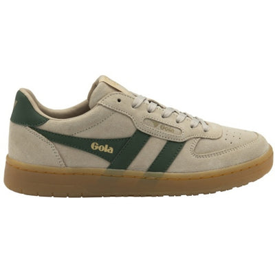 Gola - Womens Hawk Suede '86 Sneakers - Bone/Evergreen/Gum