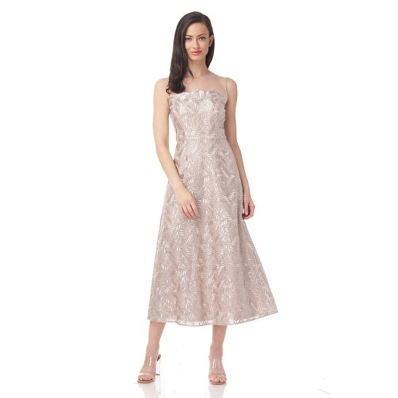 JS Collections - Womens Rosie Scallop T-Length Dress