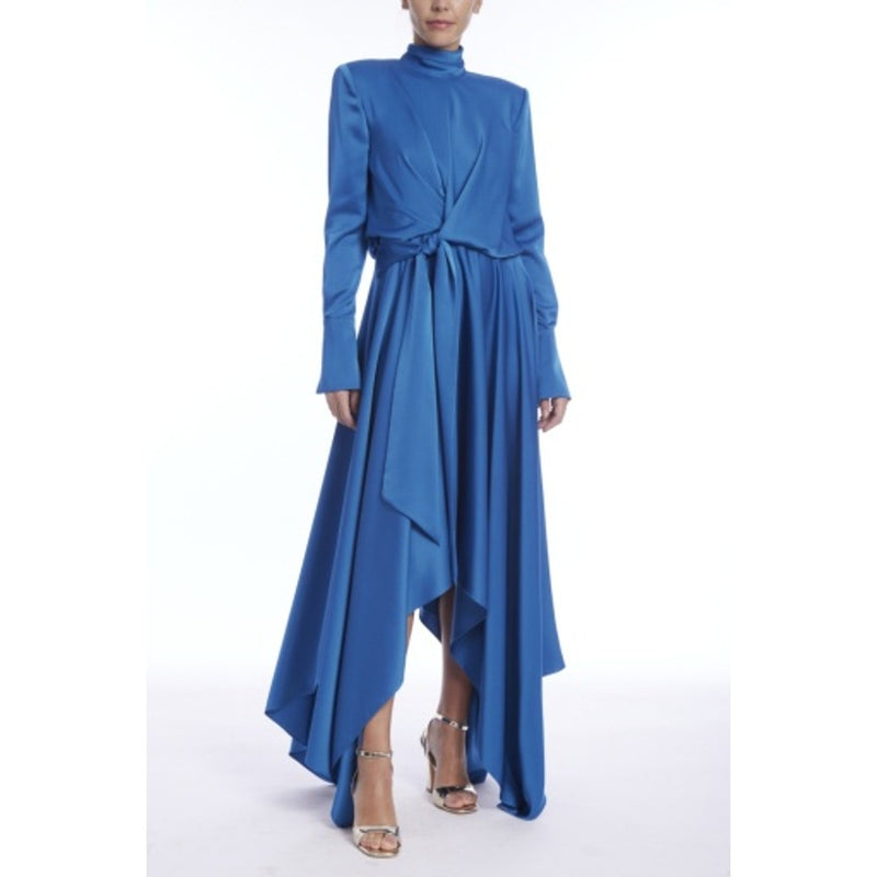 Badgley Mischka - Womens High Neck Midi