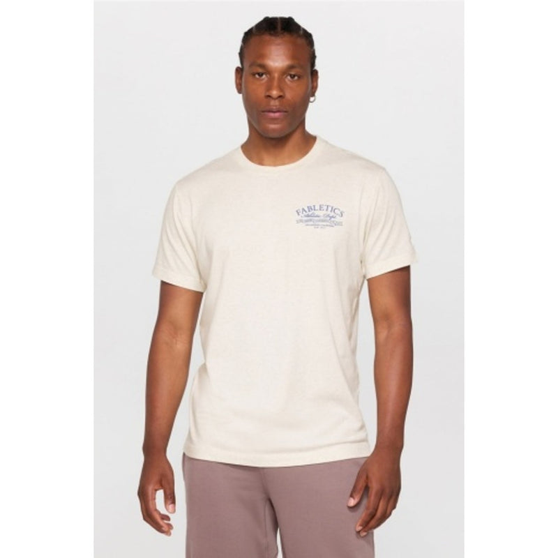 Fabletics - Mens the 24-7 Tee - Bone Heather Resort
