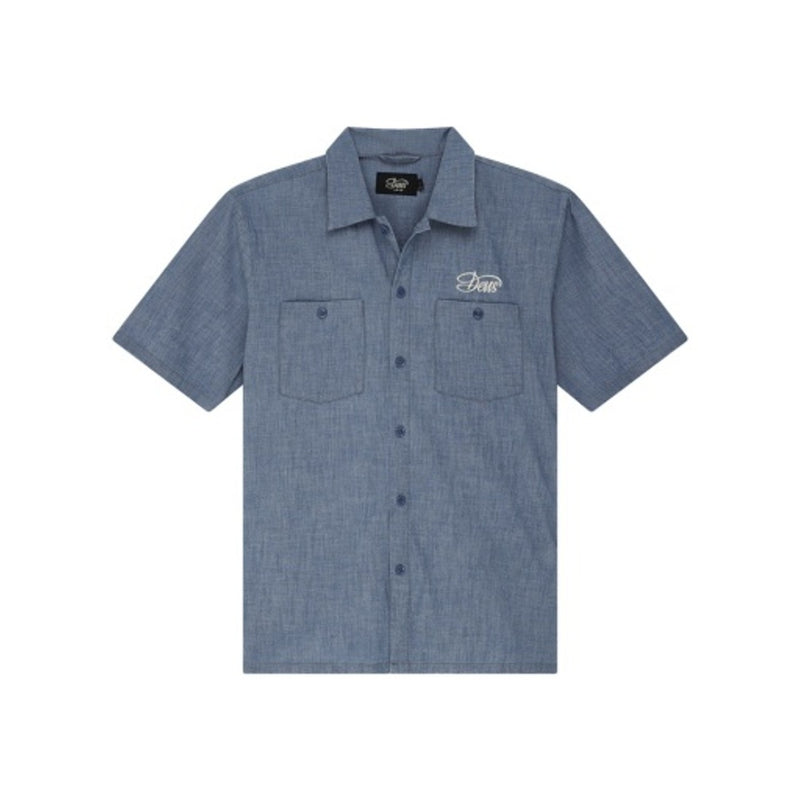 Deus Ex Machina - Mens Forecourt Chambray Shirt