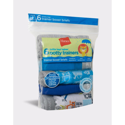 Hanes - Boys Potty Trainer Boxer Briefs Assorted 6-Pack