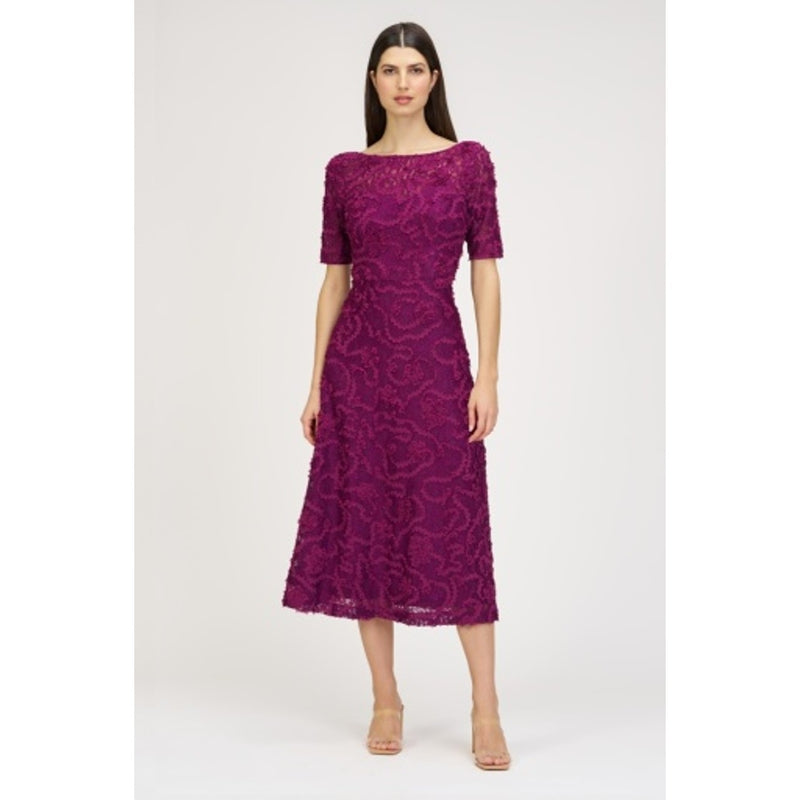 JS Collections - Womens Jenni Lace Tea Length Dress