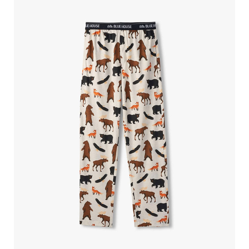 Little Blue House - Wildlife Mens Jersey Pajama Pants
