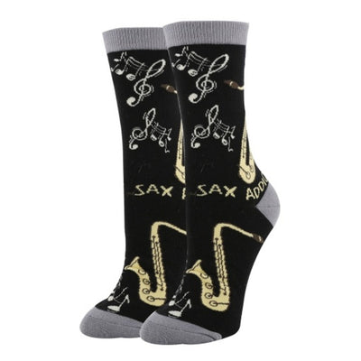 Oooh Yeah - Womens Sax Addict Women's Crew Socks