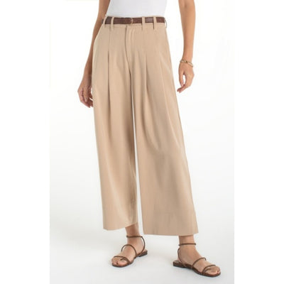 Liverpool Los Angeles - Womens Hr Pleated Wide Leg Crop Trouser